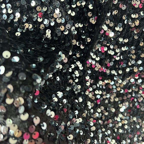 NEW City Chic tunic mini dress sequins black size large - Picture 7 of 13